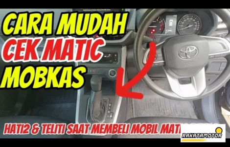 cara cek mobil matic bekas